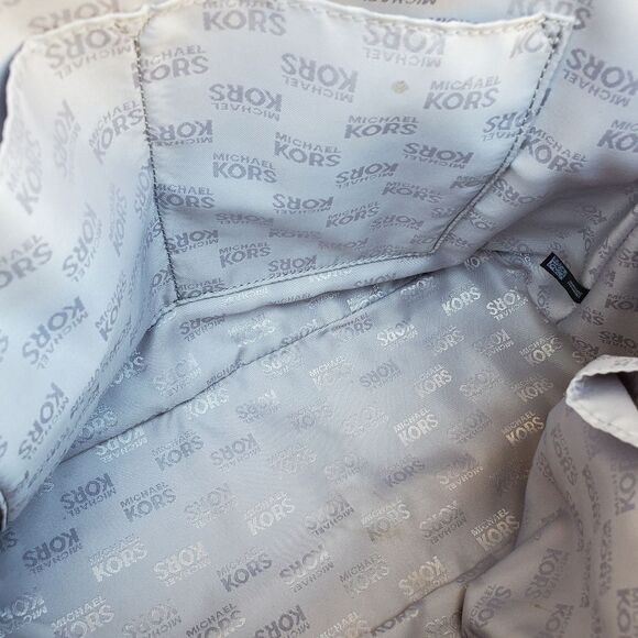 Michael Kors Gray Saffiano Leather Crossbody Satchel - Picture 13 of 17